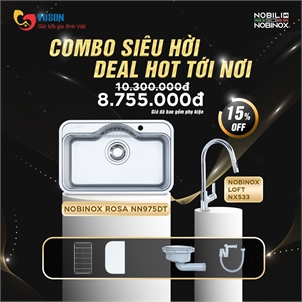 Combo Nobinox Rosa-Loft Inox AISI 304 Cao Cấp
